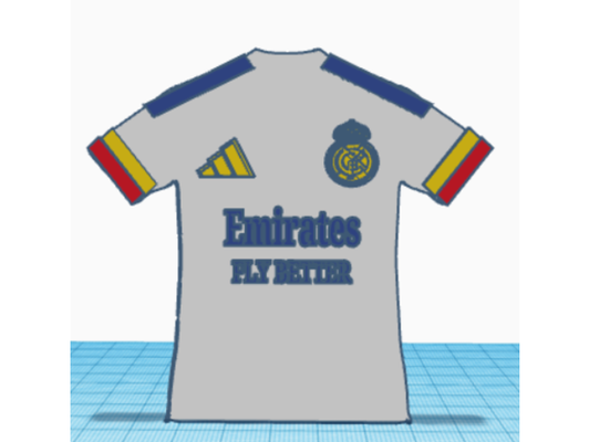 camisa du real madrid by ilhanre benzema españa fútbol liga 3d print model - Mito3D