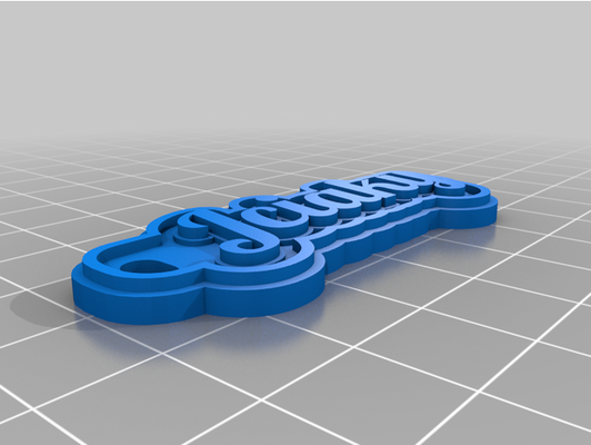 my customized multiline tag or keychain j c i a k y by aquilus zero 3d print model - Mito3D