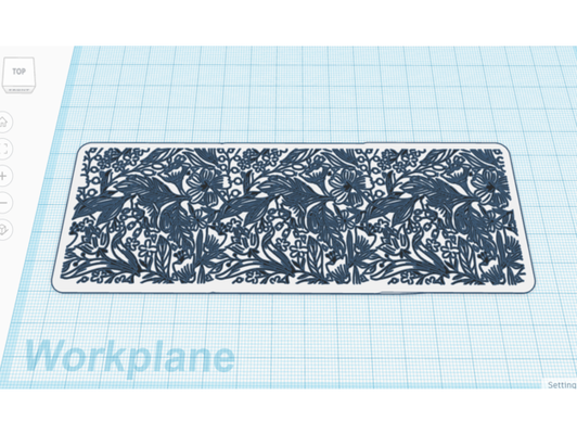 plants bookmark - dual color by ddd class extrusion 3d print model - Mito3D