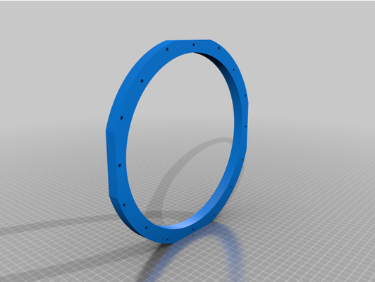 adapter ring jl audio 10 science of speed enclosure by oneplustwo 3d print model - Mito3D