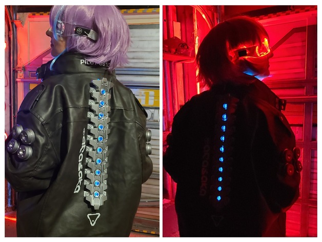 cyberpunk veste by papaavecserviette cosplay soutenir costume 2077 3D print model - Mito3D