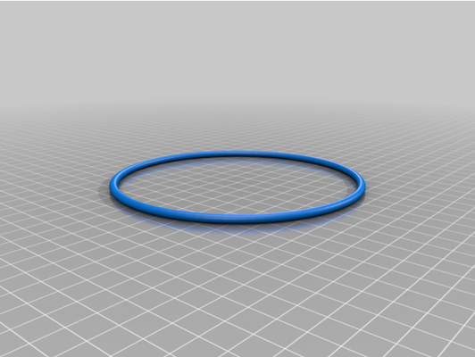my özelleştirilmiş parametrik ring simit by julius geri döndü 3d print model - Mito3D