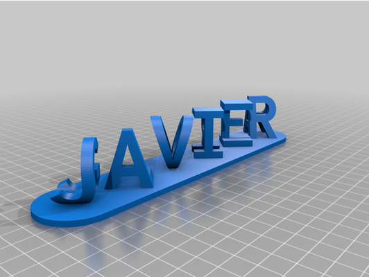 javier gloria by soks84 personalizado 3d print model - Mito3D