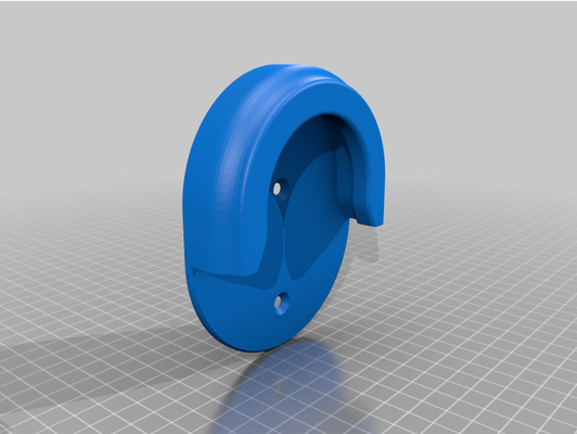 54mm wallhook by lennrt 3d print model - Mito3D