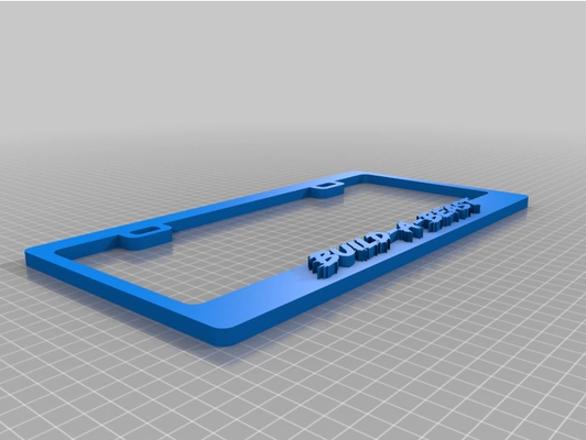 build a beast lisans tabak çerçeve by verim inşa etmek canavar civic honda 3d print model - Mito3D