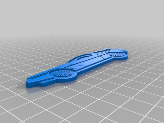 delorean porte clés by slinkymn arrière to futur bttf clé bague 3d print model - Mito3D