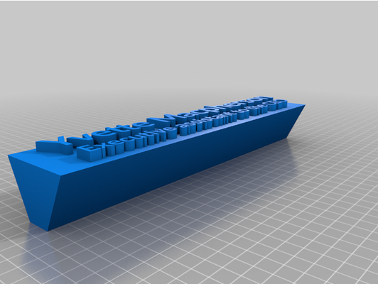 my personalizado nameplate1 by nickvl68 3d print model - Mito3D