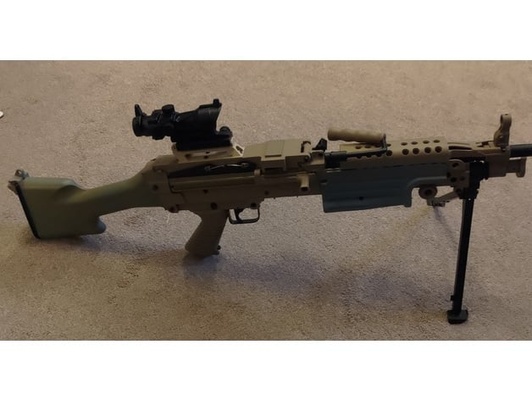 airsoft m249 rail by ingram 3d print model - Mito3D