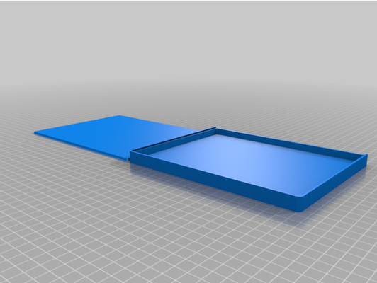 my customized parametric box sliding lid by axicir 3d print model - Mito3D