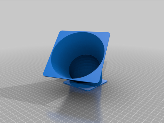 my customized parametrizable size to fan adapter manifold tube angle by ritefulback 3d print model - Mito3D