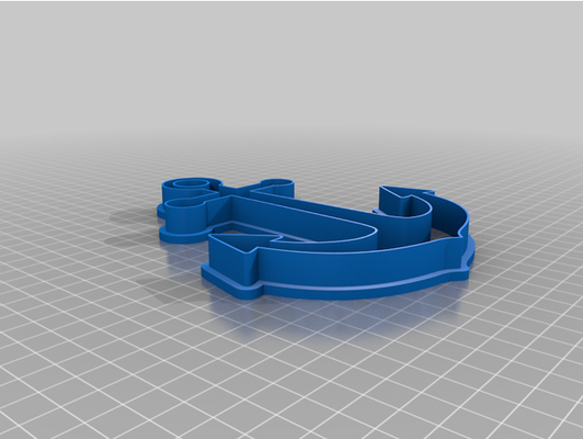 anchor cookie cutter by rayhill75 3d print model - Mito3D