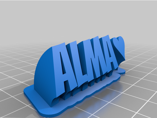 my customized sweeping 2-line plate text by husain777 3d print model - Mito3D