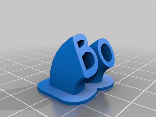 my customized sweeping 2-line plate text by morty148 3d print model - Mito3D