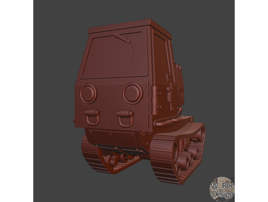 ash waste mini tractor by w rec necromunda sci-fi scifi tabletop gaming truck wargaming warhammer warhammer40k wh40k 3d print model - Mito3D
