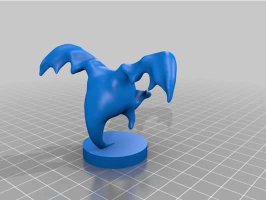 goldie dragon by rystic chibi goofy 3d print model - Mito3D