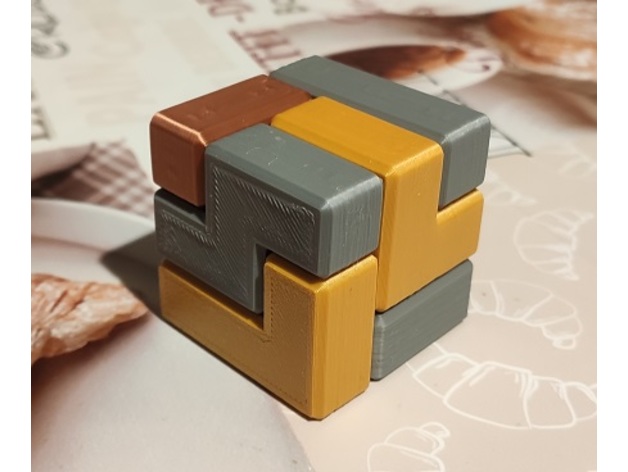 soma würfel magnete by algor38 magnet puzzle tetris 3D print model - Mito3D