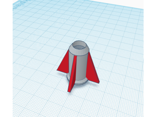 rocket pencil topper by krispy joe engine fun missile school space toy 3d print model - Mito3D