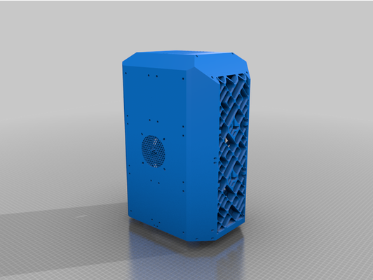 mini itx standup computer case by its-jonny 360mm radiator aio mini-itx pc watercooling 3d print model - Mito3D