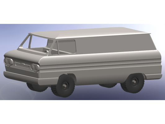 chevrolet corvair 95 panel kamyonet by linux teğmeni chevy kamyon karvan model 3d print model - Mito3D