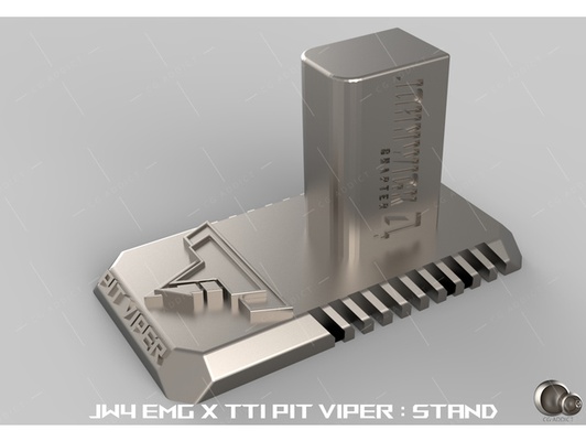 emg x tti jw4 pit viper stand by cgaddict diy gun hicapa john wick 3d print model - Mito3D