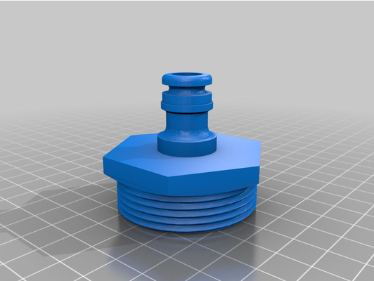 1 2 adaptador to gardena by quijonio bomba agua 3d print model - Mito3D