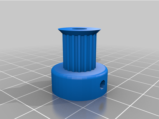 try3 my customized parametric pulley - lots of tooth profiles by laserlinereload 3d print model - Mito3D