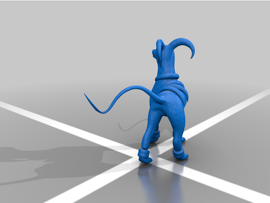 houndoom pokémon by abissopelágico figuras 3d print model - Mito3D
