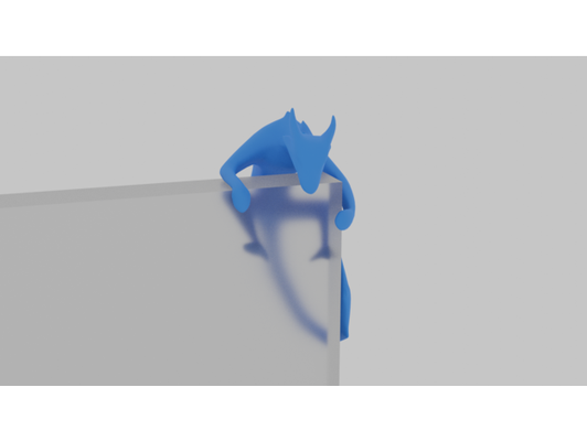 ejderha kilitleniyor monitör by ustakabarcıklar heykel 3d print model - Mito3D