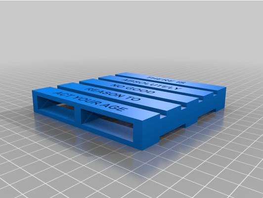 pallet coaster by brianw5 3d print model - Mito3D