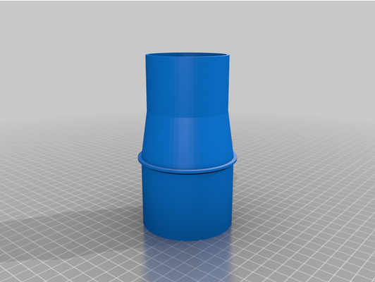 my personalizzato vuoto tubo flessibile adattatore by zoppo 3d print model - Mito3D