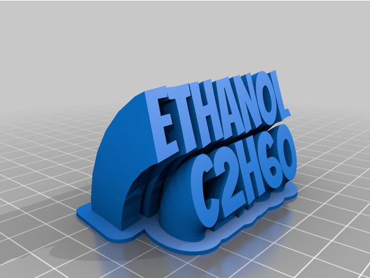 etanol by sortudo personalizado 3d print model - Mito3D