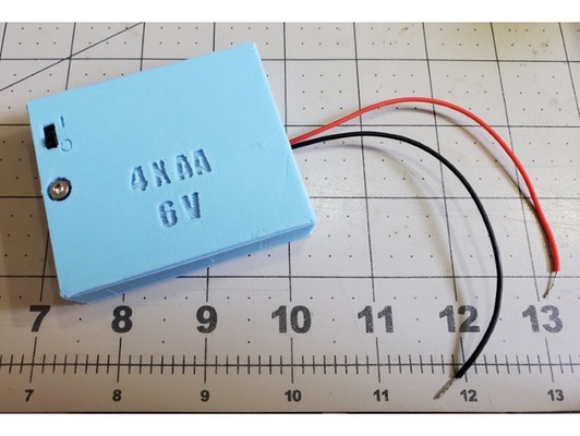 4 x aa switched battery box by allardjd holder 3d print model - Mito3D