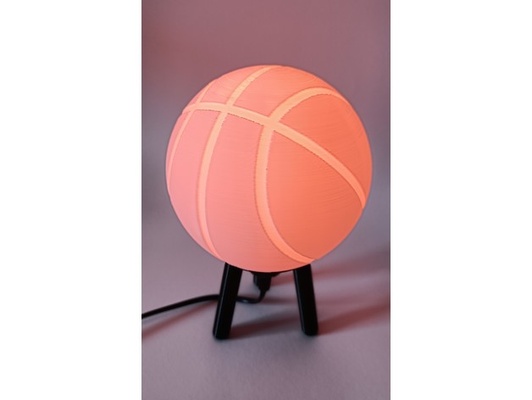 hybrid hängend schreibtisch basketball lampe by ri0m0 lithophan 3d print model - Mito3D