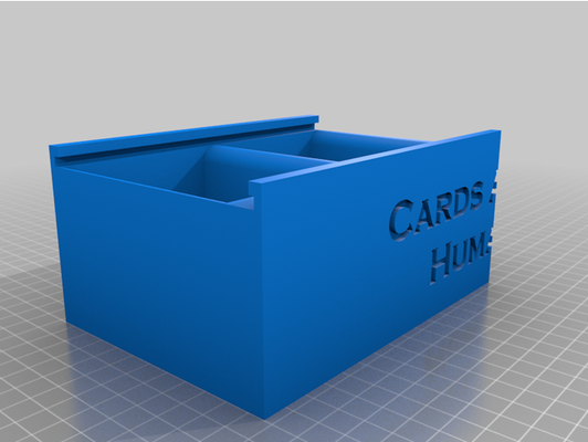 cards humanity card holder by theaveragegamer100 3d print model - Mito3D