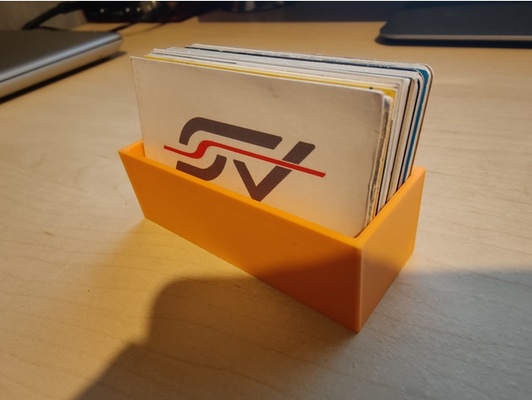 business card holder by remcov 3d print model - Mito3D