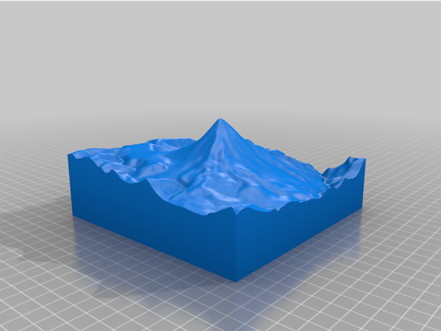 mount damavand model by alberteinsteinjr1 cnc mountain nature topography 3D print model - Mito3D