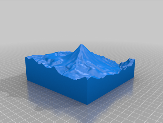 mount damavand model by alberteinsteinjr1 cnc mountain nature topography 3d print model - Mito3D