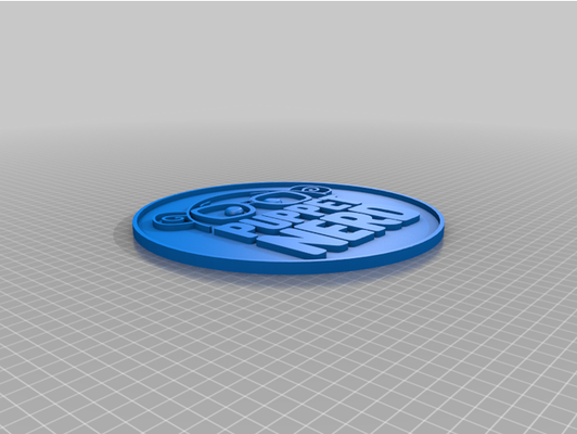 fantoche intello logo mur pendre by marionnettiste 3d print model - Mito3D