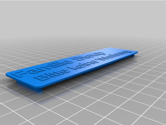 my personnalisé plaque boite lettres by sparky81 3d print model - Mito3D