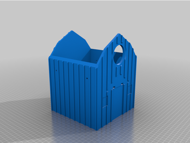 swedish birdhouse rear hanging hole removed by summertime2781 3D print model - Mito3D