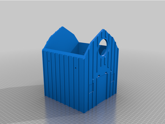 swedish birdhouse rear hanging hole removed by summertime2781 3d print model - Mito3D