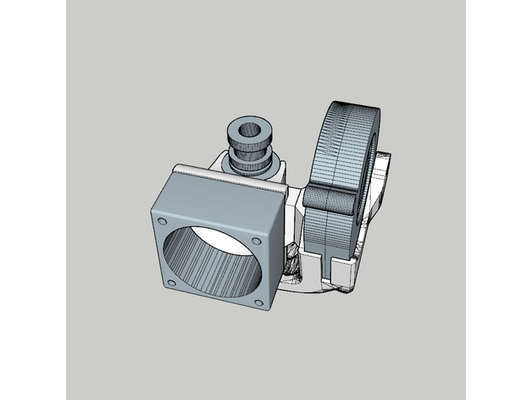 e3d v6 mikro soğutma hayran kanal 5015 türbin + 404020 10 soğutucu by kuzgun kostümü 40mm 3d print model - Mito3D