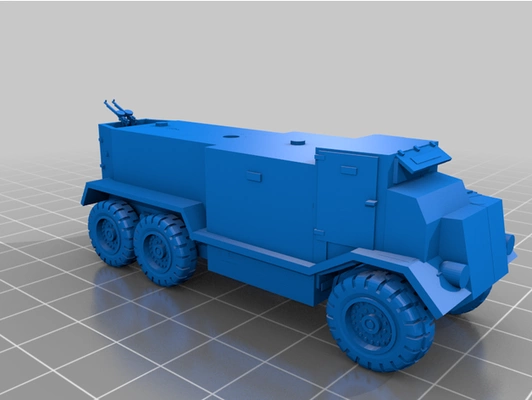 aec cockatrice flametrower truck by pichichus britain flammtrower prototipe sgm 3d print model - Mito3D