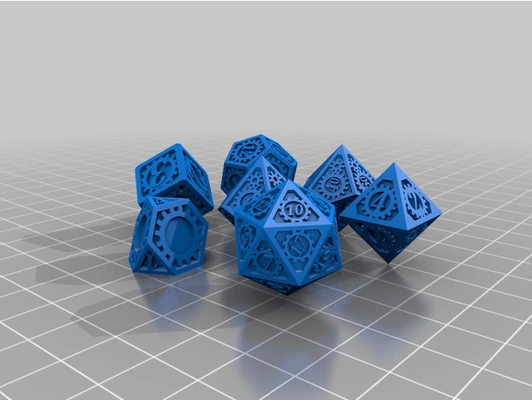 cogs dnd dice fixed supported by bosterenoster 3d print model - Mito3D