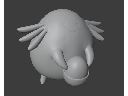 chansey pokémon figura by blackthorn90 figuras go brinquedo 3d print model - Mito3D