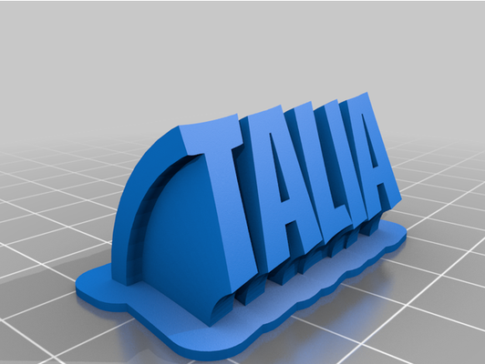 talia by bennykramer personalizado 3d print model - Mito3D