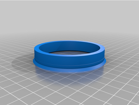 my customized wheel rim mount center ring by mbw1a 3d print model - Mito3D