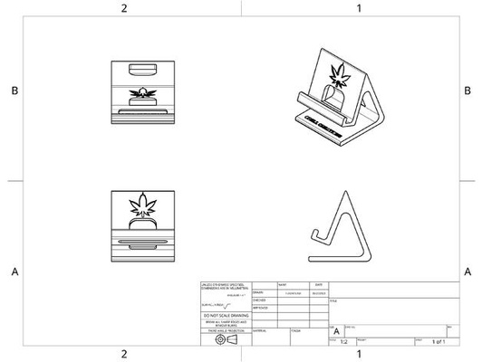 tabela cannabis phone tábua ficar pé largo versão rígido by flash chamativo telefones x cultos folha panela robusto tampo mesa universal 3d print model - Mito3D