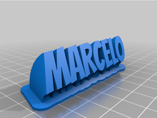 my personalizzato spazzare marcelo by minosso 3d print model - Mito3D