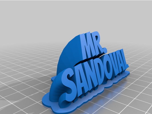 sig sandoval by lukeblack1 personalizzato 3d print model - Mito3D